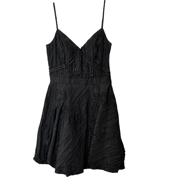 Sue Wong Nocturne Beaded Cocktail Event Party Dress 6 Black Formal whimsygoth - Picture 1 of 11